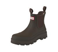 Gummistiefel HUNTER "UNISEX ELEMENTS ELASTIC CHELSEA BOOT", Damen, Gr. 39, chocolate braun, Synthetik, Schuhe Gummistiefel, wasserdicht, Elastikeinsätze an den Seiten, Chunky Sohle (18746648-39) choco