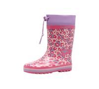 Gummistiefel KANGAROOS "K-Rain Jump", Mädchen, Gr. 31, grape, flower fusion, Gummi, Schuhe Gummistiefel, Wasserdicht, Warmfutter (11746611-31) grape, flower fusion