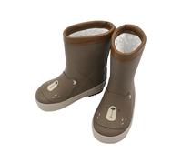Gummistiefel MAXIMO, Mädchen, Gr. 19, grün (fossil), Obermaterial: 100% Gummi. Futter: 100% Polyester, Schuhe Gummistiefel, gefüttert, Profilsohle, reflektierende Details, wasserdicht, mit Patch (6607