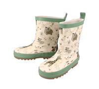 Gummistiefel MAXIMO, Mädchen, Gr. 23, tee, beige, Obermaterial: 100% Gummi, Schuhe Gummistiefel, Allover-Print, gefüttert, reflektierende Details (15498524-23) tee, beige