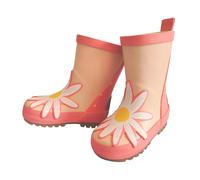 Gummistiefel MAXIMO, Mädchen, Gr. 24, begonia, dogwood, Obermaterial: 100% Gummi, Schuhe Gummistiefel, gefüttert, Profilsohle, reflektierende Details, wasserdicht, mit Patch (42167722-24)