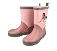 Gummistiefel MAXIMO, Mädchen, Gr. 26, ash rose, marmorrosa, Obermaterial: 100% Gummi, Schuhe Gummistiefel, mit Motiv,leicht gefüttert (62200237-26)