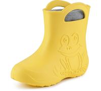Gummistiefel mit herausnehmbares Innenfutter LA-CA-03 Gelb/Grau 24/25 24/25 Gelb/Grau