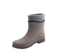 Gummistiefel Tossie Winter - Damen Gummistiefel gefüttert & wasserdicht - Winterstiefel für Damen - Braun - Größe 38