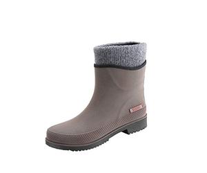 Gummistiefel Tossie Winter - Damen Gummistiefel gefüttert & wasserdicht - Winterstiefel für Damen - Braun - Größe 40