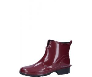 Gummistiefelette - ELKE - rote, preiswerte Damen Stiefelette in praktischer Kurzform 42