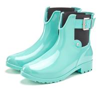 Gummistiefelette VIVANCE, Damen, Gr. 39, blau (türkis), Obermaterial: 100% PVC. Decksohle: 100% Textilmaterial. Futter: 100% Textilmaterial. Laufsohle: 100% Synthetik, glänzend, unifarben, Schuhe Chel