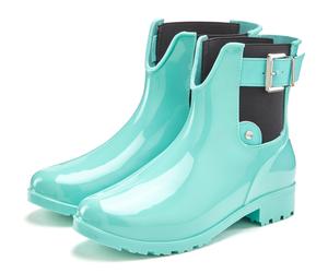Gummistiefelette VIVANCE, Damen, Gr. 40, blau (türkis), Obermaterial: 100% PVC. Decksohle: 100% Textilmaterial. Futter: 100% Textilmaterial. Laufsohle: 100% Synthetik, glänzend, unifarben, Basic, Schu