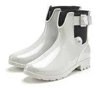 Gummistiefelette VIVANCE, Damen, Gr. 36, grau, Obermaterial: 100% PVC. Futter: 100% Textilmaterial. Decksohle: 100% Textilmaterial. Laufsohle: 100% Synthetik, unifarben, glänzend, casual, Schuhe Chels