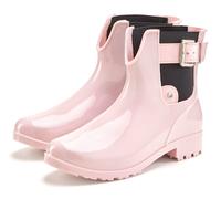 Gummistiefelette VIVANCE "Herbststiefelette", Damen, Gr. 39, rosa (rose), Obermaterial: 100% PVC. Decksohle: 100% Textilmaterial. Futter: 100% Textilmaterial. Laufsohle: 100% Synthetik, glänzend, unif