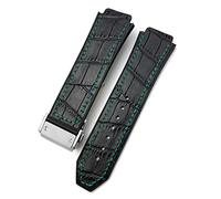 GUMMMY Uhrenarmband aus Rindsleder, 20 mm, 22 mm, 25 mm x 19 mm, passend für Hublot-Uhrenarmband, Kalbsleder, Silikon-Armbänder, 58, 22x16x20mm