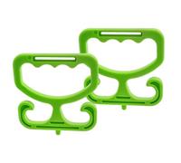 Gungtj Carrier Bag Holder, 2 x Anti-Slip Portable Handle, Holds Up to 100lbs, Reusable Ergonomic Grip, Sturdy Design for Home, Outdoor, Supermarket, Workplace and Warehouse Use