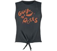 Guns N' Roses Amplified Collection - Paint Logo Frauen Top Charcoal