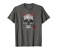 Guns 'n' Roses Hard Rock Band Flower Skull by Rock Off T-Shirt, Herren, Anthrazit, 6XL
