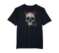Guns 'n' Roses Hard Rock Band Flower Skull by Rock Off T-Shirt, Herren Große Größen, Schwarz, 5X Tall