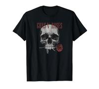 Guns 'n' Roses Hard Rock Band Flower Skull by Rock Off T-Shirt, Herren, Schwarz, 3XL