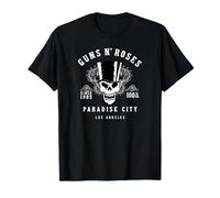 Guns 'n' Roses Hard Rock Band Whiskey Label by Rock Off T-Shirt
