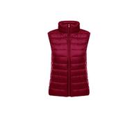 GUOCU Classics Damen Weste Winter Warm Steppweste Gesteppt Stehkragen Daunenweste Weste Jacke Ultraleicht Übergangsweste Packbare Leichte Ärmellose Daunen Winterjacke Kurze Daunenjacke Weinrot M