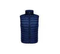 GUOCU Herren Micro-Daunen-Weste Ultraleicht Daunenweste Ärmellose Daunenjacke Kurze Mode Weste Steppweste Gesteppt Winter Warme Übergangsweste Daunen Winterjacke inkl. Verpackungsbeutel Marine XXL