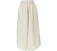 GURU SHOP Bequeme Palazzohose, Weite Marlenehose, Boho Schlaghose, Hosenrock - Naturweiß, Damen, Size:L