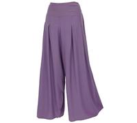 GURU SHOP Boho Hosenrock, Weite Sommerhose - Flieder, Damen, Size:S/M