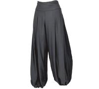 GURU SHOP Boho Pluderhose, Muckhose, Haremshose - Anthrazit, Damen, Synthetisch, Size:S/M