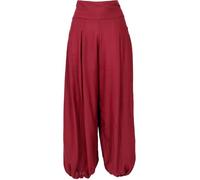GURU SHOP Boho Pluderhose, Muckhose, Haremshose - Dunkelrot, Damen, Synthetisch, Size:L/XL