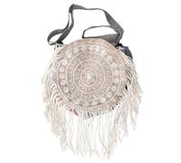 GURU SHOP Boho Schultertasche, Hippie Tasche, Upcycling - Modell 2, Unisex - Erwachsene, 33x33x30 cm