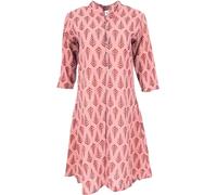 GURU SHOP Boho Tunika, Tunikakleid mit Handgefertigtem Druck - Altrosa, Damen, Size:L
