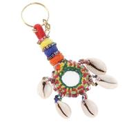 GURU SHOP Bunter indischer Schlüsselanhänger, Boho Unikat, handgefertigt