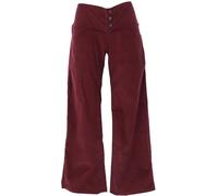 GURU SHOP Cordhose mit leicht ausgestelltem Bein, Damen, Baumwolle, elegant, weinrot, L