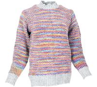 GURU SHOP Dicker Unisex Wollpullover, Wollpulli aus Schurwolle - Regenbogen/2, Damen, Size:XXL