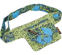 GURU SHOP Farbenfrohe Gürteltasche, Festival Bauchtasche, Crossbody Bag - Lemon/blau, Unisex - Erwachsene, 14x17x5 cm