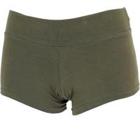 GURU SHOP Goa Pantys, Hotpants, Bikini Shorts - Olivgrün, Damen, Baumwolle, Size:M