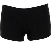 GURU SHOP Goa Pantys, Hotpants, Bikini Shorts - Schwarz, Damen, Baumwolle, Size:M