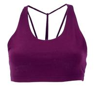 GURU SHOP Goa Psytrance Bikini Top, Boho Top, Pixi Top mit Toller Rückenpartie, Yoga Bustier - Aubergine, Damen, Synthetisch, Size:L