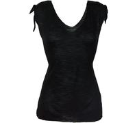 GURU SHOP Goa Psytrance Pixi Shirt - Schwarz, Damen, Synthetisch, Size:S/M