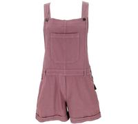 GURU SHOP Goa Shorts, Kurze Latzhose, Boho Latzhose - Rosenholz, Damen, Baumwolle, Size:S