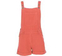 GURU SHOP Goa Shorts, Latzshorts, Boho Latzhose, Kurzer Jumpsuit - Korallrot, Damen, Baumwolle, Size:M
