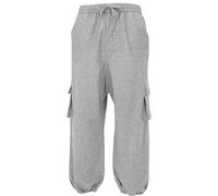 GURU SHOP Goahose, Herren Yoga Hose, Bequeme Freizeithose - Grau, Size:L/XL