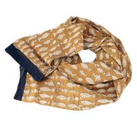 GURU SHOP Handbedrucktes Baumwolltuch, Indischer Blockdruck Schal - Modell 3, Herren/Damen, 180x52 cm