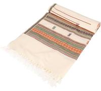 GURU SHOP Indischer Schal/Stola, Ethno Tuch/Decke - Cremeweiß, Herren/Damen