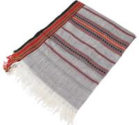 GURU SHOP Indischer Schal/Stola, Ethno Tuch/Decke - Grau, Herren/Damen