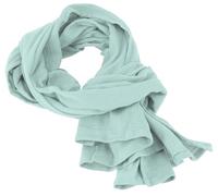 GURU SHOP Indisches Baumwolltuch, Schal, Leichter Musselin Baumwollschal 50x150 cm - Aqua, Herren/Damen, Baumwolle