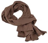 GURU SHOP Indisches Baumwolltuch, Schal, Leichter Musselin Baumwollschal 50x150 cm - Braun, Herren/Damen, Baumwolle