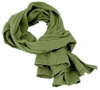 GURU SHOP Indisches Baumwolltuch, Schal, Leichter Musselin Baumwollschal 50x150 cm - Grün, Herren/Damen, Baumwolle