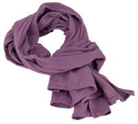 GURU SHOP Indisches Baumwolltuch, Schal, Leichter Musselin Baumwollschal 50x150 cm - Lavendel, Herren/Damen, Baumwolle