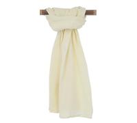 GURU SHOP Indisches Baumwolltuch, Schal, Leichter Musselin Baumwollschal 50x150 cm - Vanille, Herren/Damen, Baumwolle