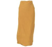 GURU SHOP Langer Wickelrock, Strandrock, Sommerrock - Curry, Damen, Synthetisch