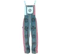 GURU SHOP Latzhose, Ethno Style Boho Oversize Einteiler, Overall - Petrol, Damen, Size:S